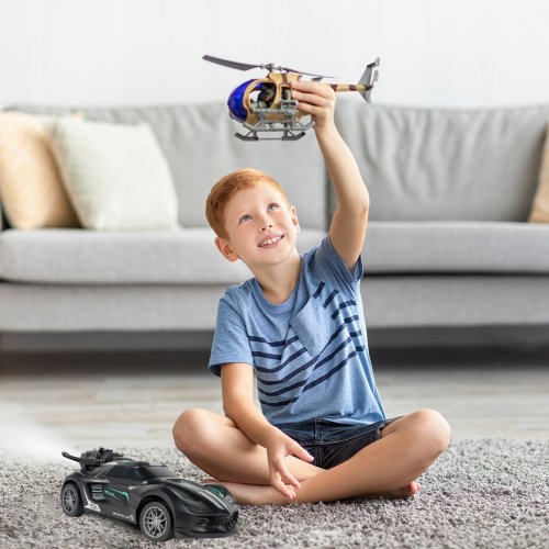 MalPlay RC Road Master 1:20 s dymovým efektom a LED svetlami, čierny