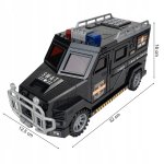 MalPlay Detská pokladnička do auta na ukladanie peňazí pomocou hesla a odtlačku prsta