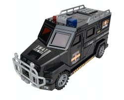MalPlay Dětská auto kasička na ukládání peněz pomocí hesla a otisku prstu