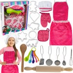 MalPlay Kuchařský set se zástěrou, čepicí a doplňky