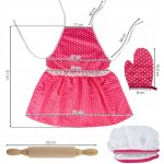 MalPlay Kuchařský set se zástěrou, čepicí a doplňky