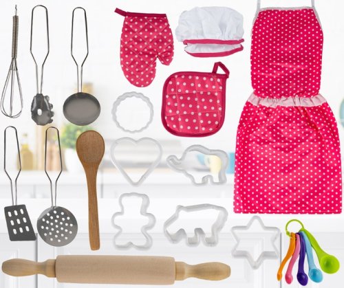 MalPlay Kuchařský set se zástěrou, čepicí a doplňky