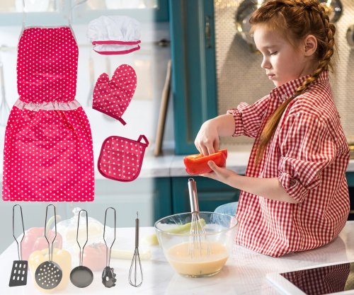 MalPlay Kuchařský set se zástěrou, čepicí a doplňky