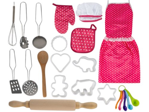MalPlay Kuchařský set se zástěrou, čepicí a doplňky