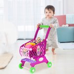 MalPlay Detský vozík na potraviny, ružový