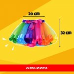 Kruzzel 26742 Karnevalový kostým motýl 3 - 10 let, 6-dílný 