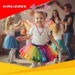 Kruzzel 26742 Karnevalový kostým motýl 3 - 10 let, 6-dílný 