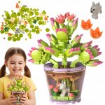 Kruzzel 26459 Kreativní 3D stavebnice Bonsai Květina – 172 dílků