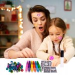 MalPlay Dětské tetování a malování vlasů Tattoo Hair Chalk