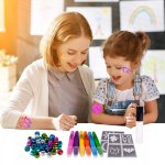 MalPlay Dětské tetování a malování vlasů Tattoo Hair Chalk