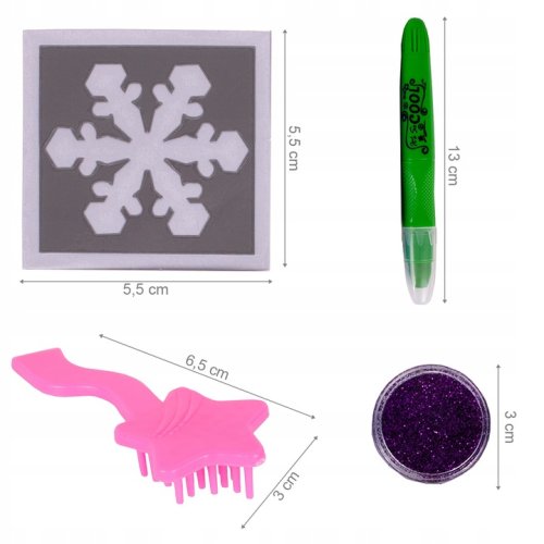 MalPlay Dětské tetování a malování vlasů Tattoo Hair Chalk