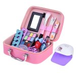 MalPlay Detský make-up v puzdre s lampou na nechty