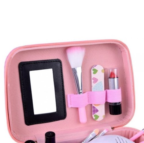 MalPlay Detský make-up v puzdre s lampou na nechty