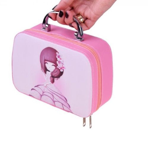 MalPlay Detský make-up v puzdre s lampou na nechty