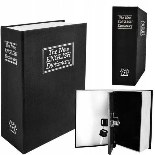 Malatec Kniha sejf černá