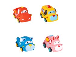 MalPlay Sada senzorických autíček pro batolata, 4 ks