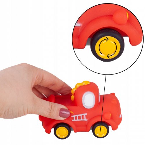 MalPlay Sada senzorických autíček pro batolata, 4 ks