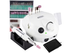 MalTec Bruska na nehty s nástavci, 35000 rpm, 65W, ND-2WH, bílá