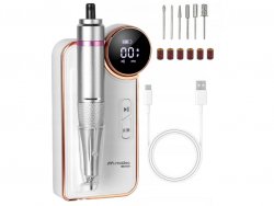 MalTec brúska na nechty s nástavcami, 35 000 otáčok za minútu, 24 W, ND-6, strieborná MalTec brúska na nechty s nástavcami, 35 000 otáčok za minútu, 24 W, ND-6, strieborná