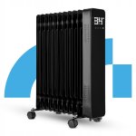 MalTec Olejový radiátor s WiFi, ProOil 2500 W, 11 žeber, černý