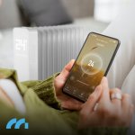 MalTec Olejový radiátor s WiFi, ProOil 2500 W, 11 žeber, bílý