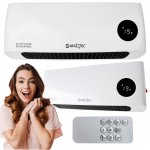 MalTec PT3800Wt Nástenný teplovzdušný ventilátor, 2000 W, biely