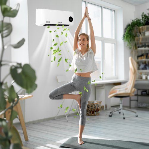 MalTec PT3800Wt Nástenný teplovzdušný ventilátor, 2000 W, biely