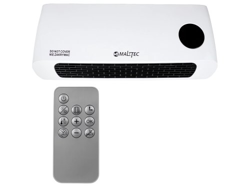 MalTec PT3800Wt Nástenný teplovzdušný ventilátor, 2000 W, biely