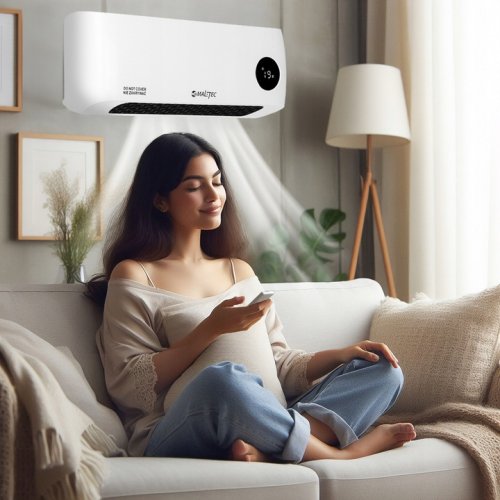 MalTec PT3800Wt Nástenný teplovzdušný ventilátor, 2000 W, biely