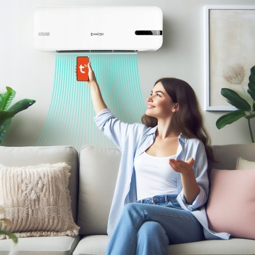 MalTec PT4000Wt Nástěnný teplovzdušný ventilátor, 2000 W, bílá   