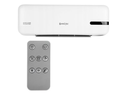 MalTec PT4000Wt Nástěnný teplovzdušný ventilátor, 2000 W, bílá   
