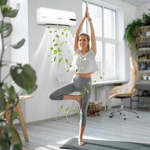 MalTec PT4000Wt Nástěnný teplovzdušný ventilátor, 2000 W, bílá   