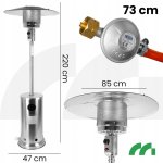 Plynový ohrievač MalTec GH155-SS Terrace 13 kW