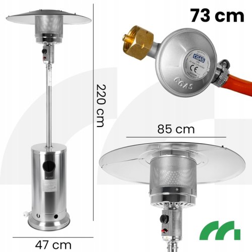 Plynový ohrievač MalTec GH155-SS Terrace 13 kW
