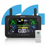 MalTec Meteorologická stanice s barevným displejem, černá 