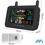 MalTec Meteorologická stanice s barevným displejem, černá 