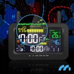 MalTec Meteorologická stanice s barevným displejem, černá 