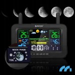 MalTec Meteorologická stanice s barevným displejem, černá 