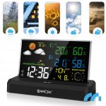 MalTec Meteostanica s farebným displejom, bezdrôtová, čierna