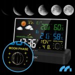 MalTec Meteostanica s farebným displejom, bezdrôtová, čierna