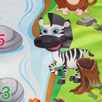 KIK KX2932 Hudební podložka Animal Music Mat 80 x 50 cm