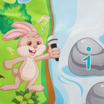 KIK KX2932 Hudební podložka Animal Music Mat 80 x 50 cm