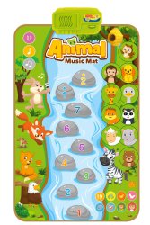 KIK KX2932 Hudební podložka Animal Music Mat 80 x 50 cm