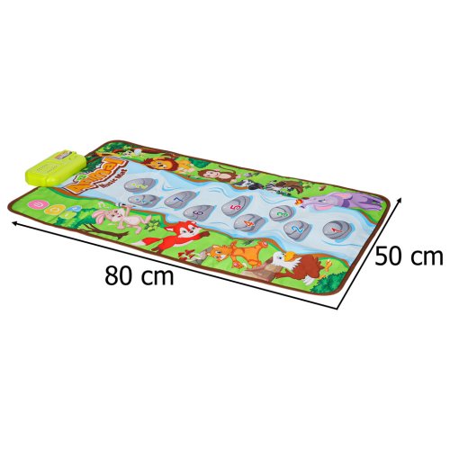 KIK KX2932 Zvieracia hudobná podložka Animal Music Mat 80 x 50 cm