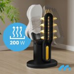 MalTec Elektrický vysoušeč obuvi s ozonem 200 W, černý