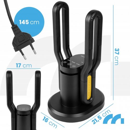 MalTec Elektrický vysoušeč obuvi s ozonem 200 W, černý