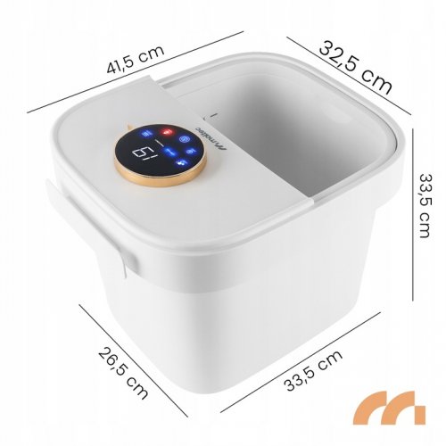 MalTec Hydromasážní přístroj na nohy PRO-Hydro 500W, bílý