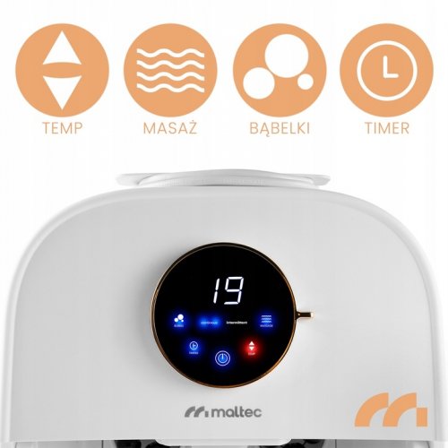 MalTec Hydromasážní přístroj na nohy PRO-Hydro 500W, bílý