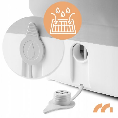 MalTec Hydromasážní přístroj na nohy PRO-Hydro 500W, skládací, bílý