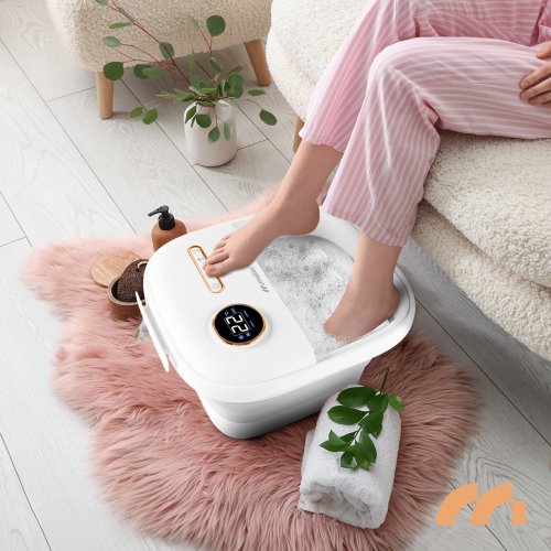 MalTec Hydromasážní přístroj na nohy PRO-Hydro 500W, skládací, bílý